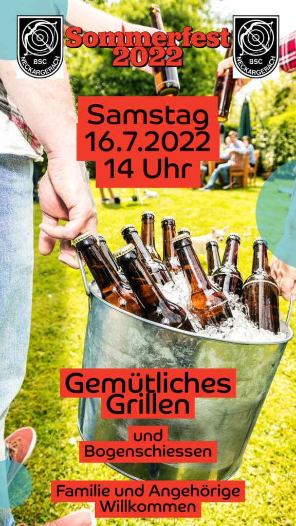 Plakat Sommerfest 2022 des BSC Neckargerach